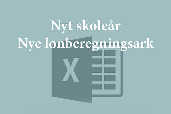 Lønberegningsark til skoleåret 2025-2026